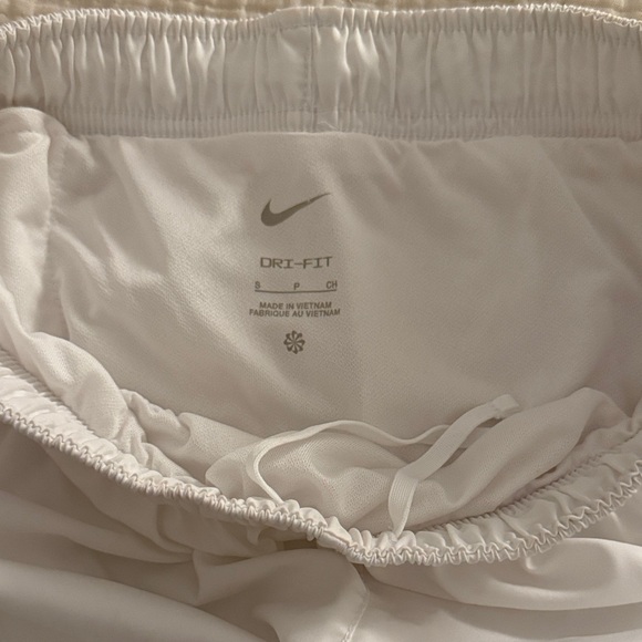 Nike Women’s White Dri-FIT Athletic Shorts - Picture 2 of 3
